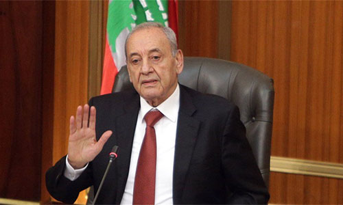 el presidente del Parlamento, Nabih Berri